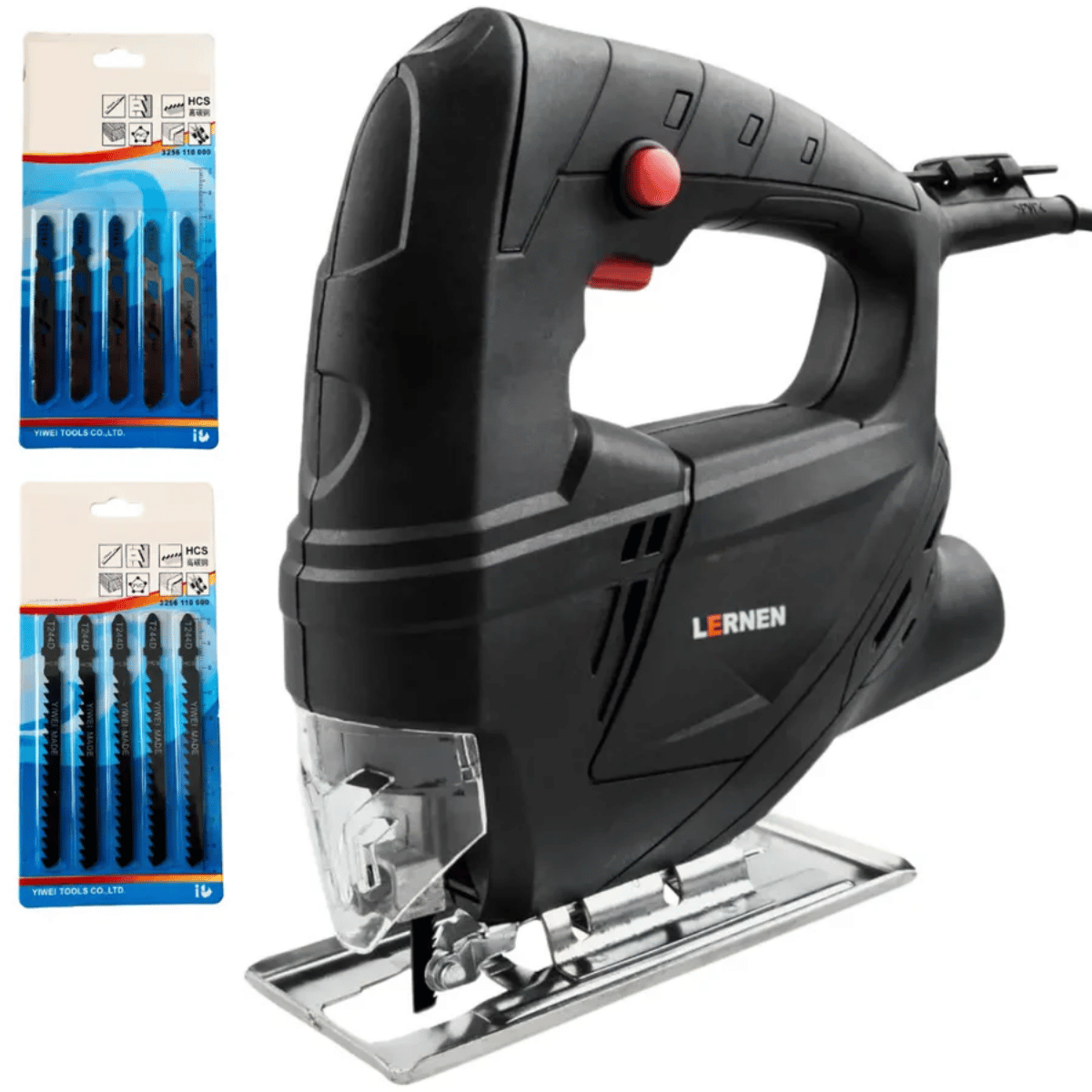 Sierra Caladora LERNEN 400w 3000 Rpm Cuchillo 55mm + 10 Sierras