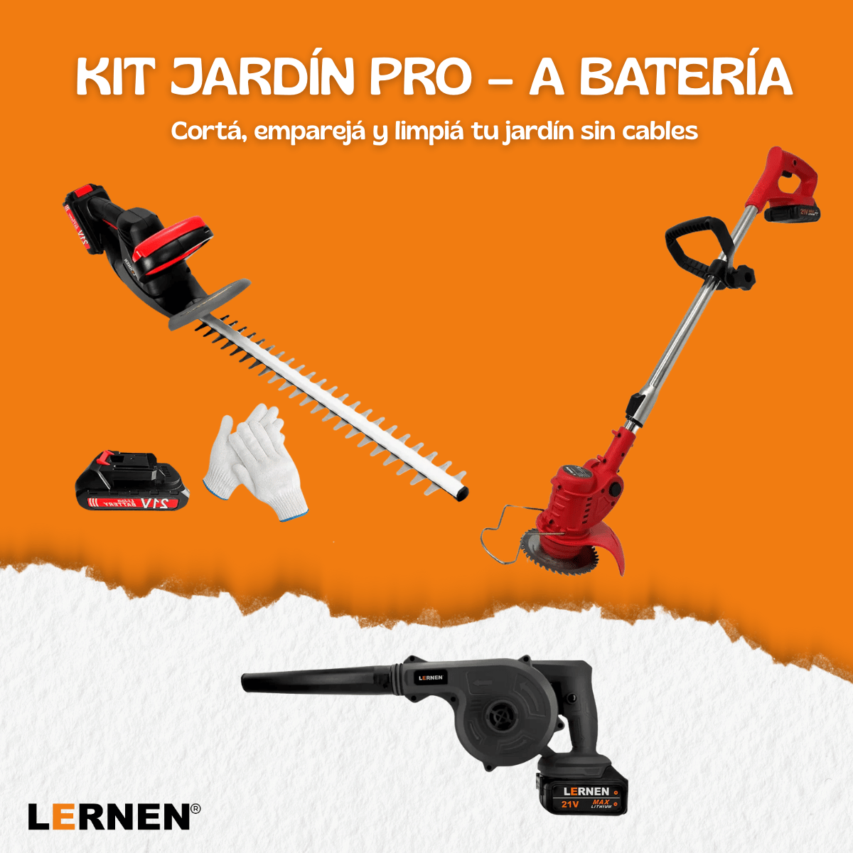 KIT JARDIN PRO A BATERIA