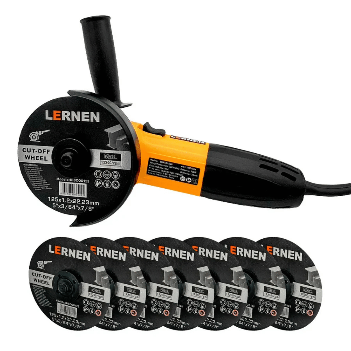Amoladora Angular Eléctrico LERNEN 125mm – 720W