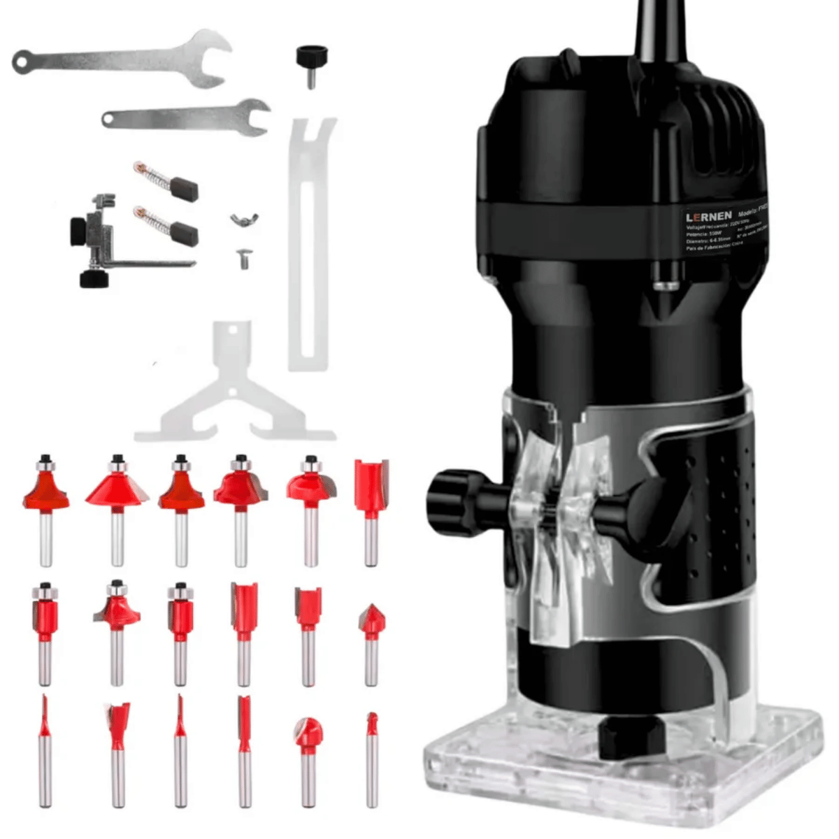 Fresadora Router Tupi 6-6.35mm LERNEN- 220v 50hz - 550w